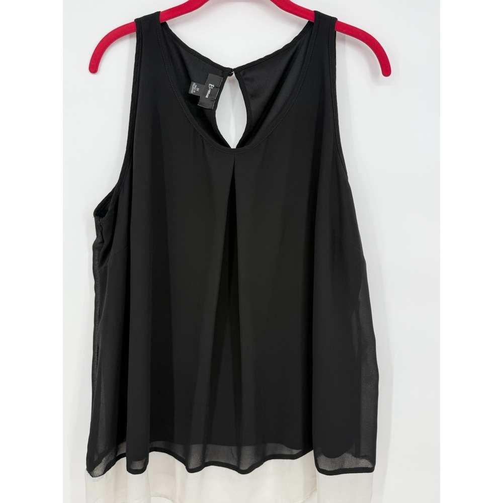 B-WEAR LADIES BLACK TANK SLEEVELESS TOP 1X
